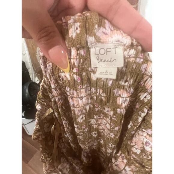 LOFT Off The Shoulder Rayon Jumpsuit - Picture 6 of 7